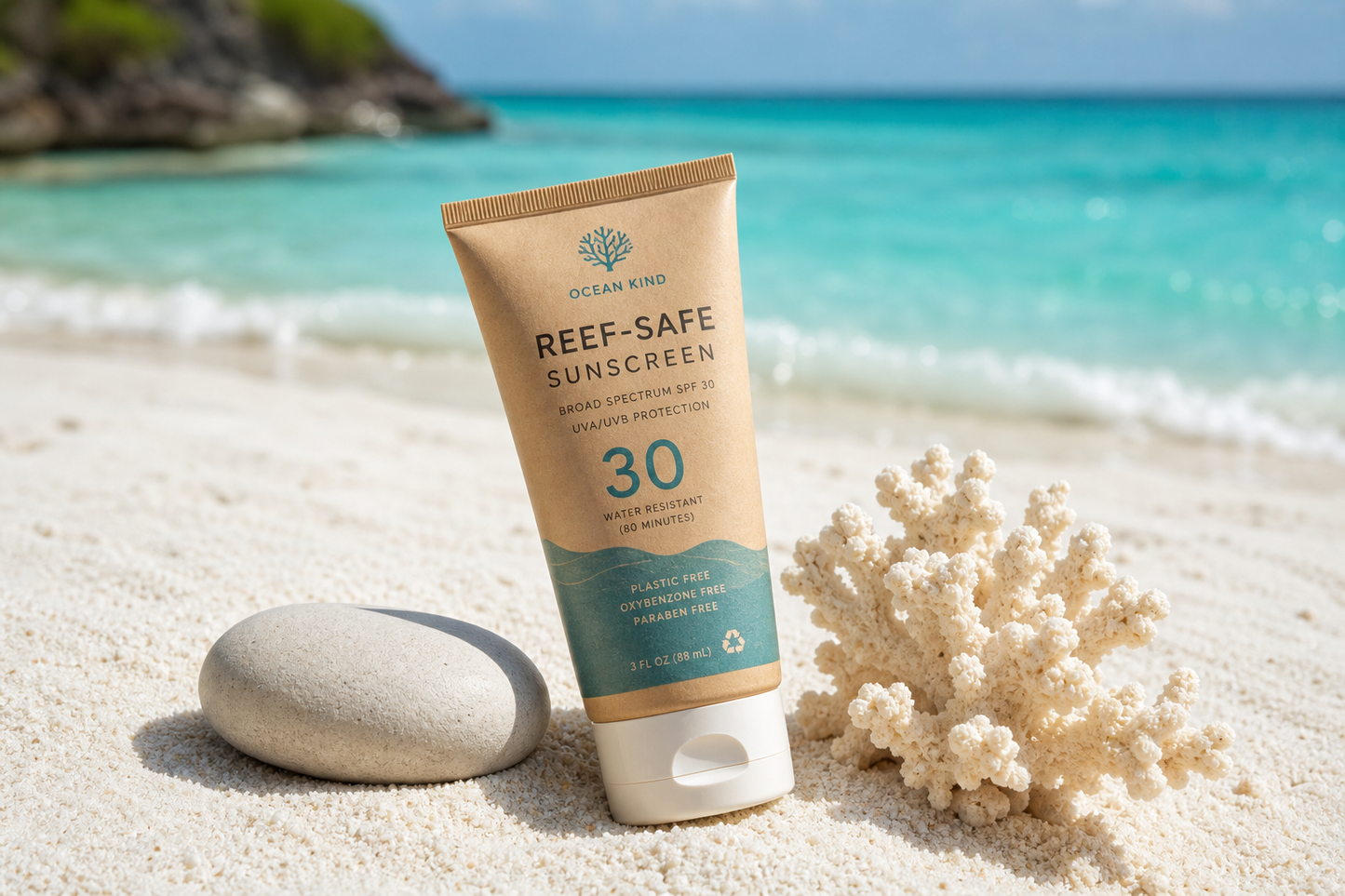 Reef-Safe SPF 50 Sunscreen — Ocean & Marine Life Protective
