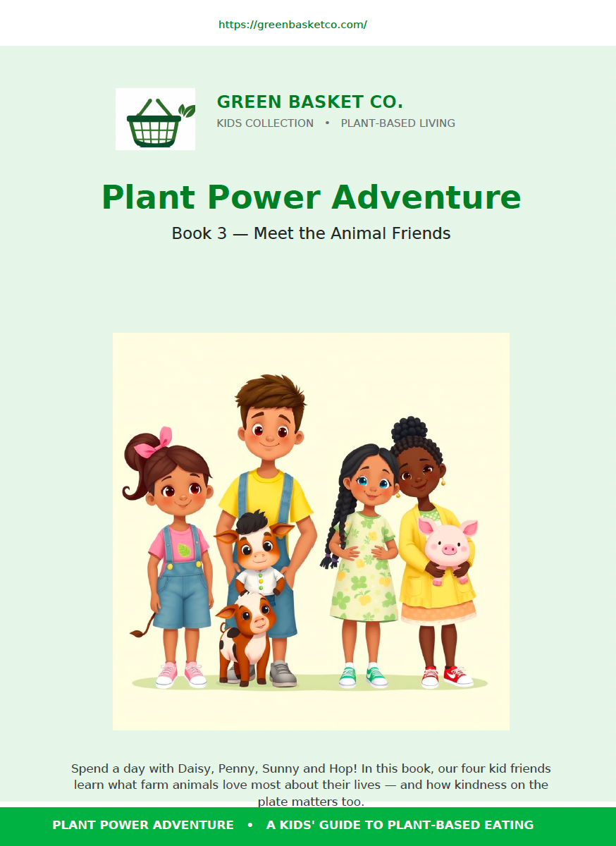 Green Basket Kids Comic — Animal Welfare (Digital Download)