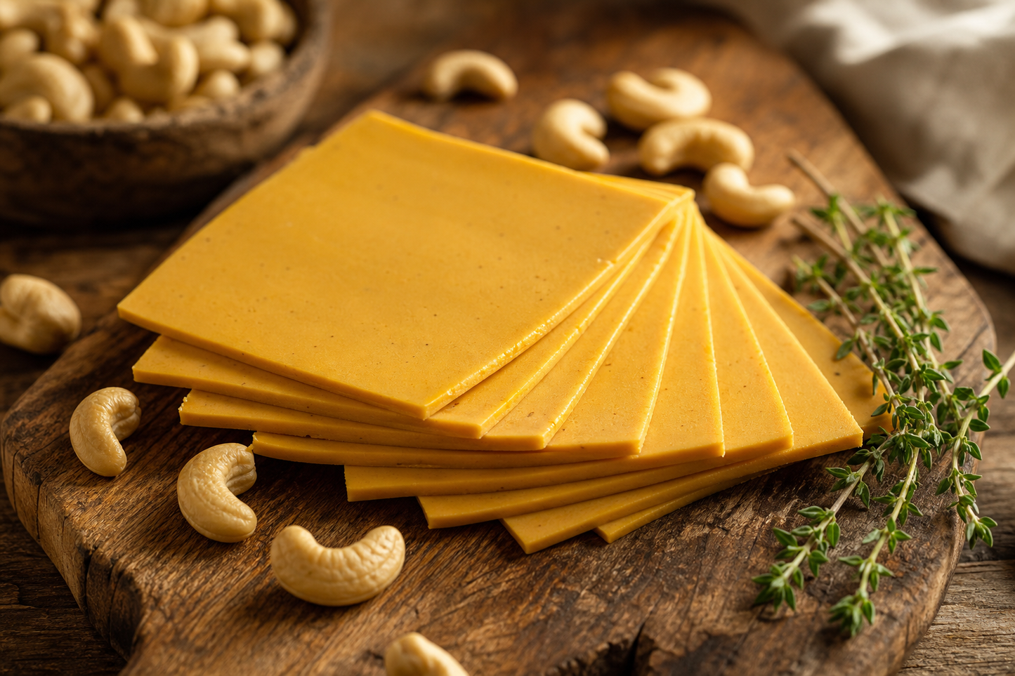 Cashew Vegan Cheese Slices — Melty & Dairy-Free