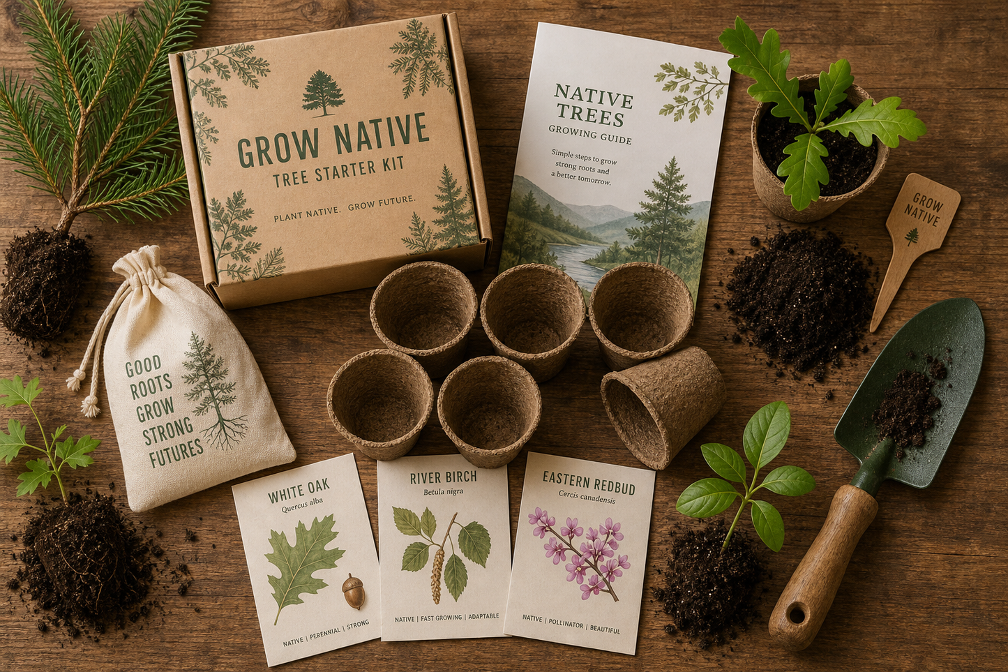 Native Tree & Wildflower Seed Starter Kit — Grow Your Forest