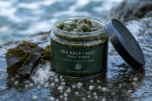 Sea Kelp & Salt Body Scrub — Ocean-Mineral Exfoliant